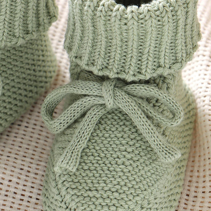Baby First Walkers – Breathable Anti-Slip Knitted Booties for Newborn Boys & Girls, 0-18M Unisex Prewalkers