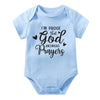 “I’m Proof God Answers Prayers” – Christian Newborn Baby Bodysuit, Short-Sleeve Infant Jumpsuit, Cute Summer Outfit & Holiday Gift