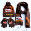 3-8 Years Kids Winter Set – Cars Lightning McQueen Cartoon Scarf, Hat & Gloves 3-Piece Warm Set for Boys & Girls, Perfect Christmas Gift