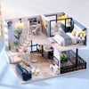 3D Wooden Mini Dollhouse Kit with Furniture – DIY Handmade Miniature House Puzzle for Ages 14+