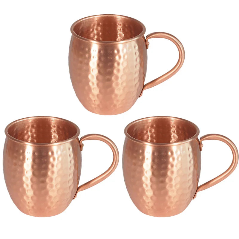 100% Solid Copper Moscow Mule Mug – 350 ml (12 fl oz) Pure Copper Beer & Cocktail Cup