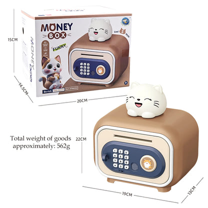 Electronic Piggy Bank Toy – Safe Money Saving Box with Coin Bank, Password Lock ATM, Gift for Kids (Batteries Not Included)