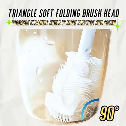 Bottle Washing Brush, Soft Scrubber for Cleaning Sports Bottles, Coffee Pots, Wine Glasses, Mugs & Baby Bottles