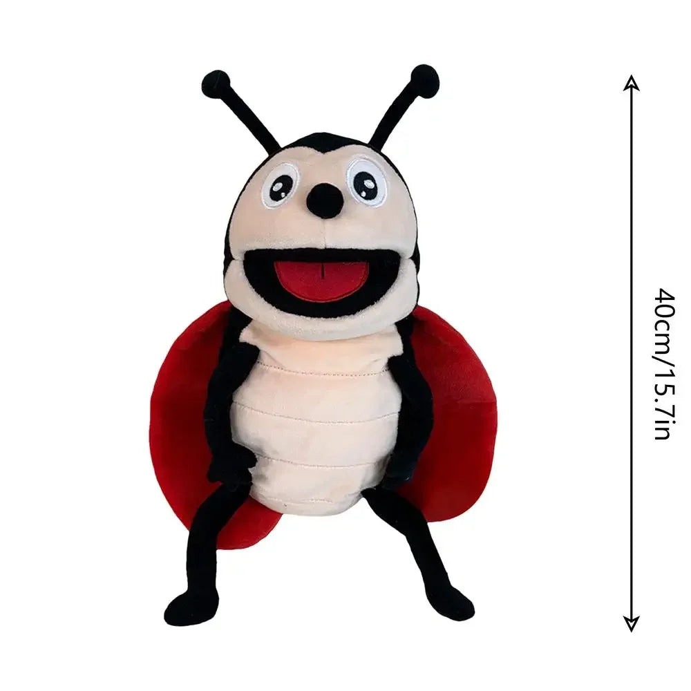 Plush Insect Hand Puppets for Kids, Caterpillar Ladybug Storytelling Finger Toys