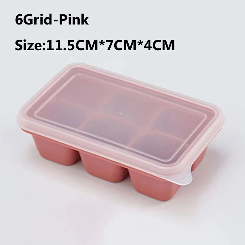 Silicone Ice Cube Tray - 4/6/8/15/160 Grid Square Mold