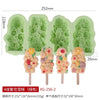 Flower Food Grade Silicone Popsicle Mold Handmade DIY