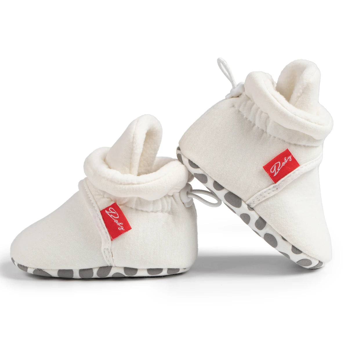 Winter Baby Boy Girl Socks Booties Fluff Soft Elastic Cord First Walkers Anti-slip Indoor Warm Newborn Baby Shoes Moccasin