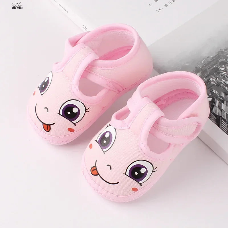 Newborn Cartoon Baby Shoes – Soft Sole First Walkers for Boys & Girls, Spring Autumn Toddler Shoes