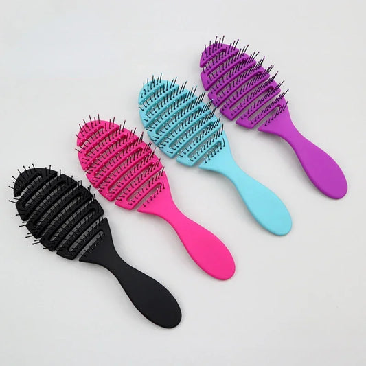 Wet & Dry Hair Brush Comb - Barber Pro Styling Tools - Anti-Tangled, Anti-Static Scalp Massage Brush - Magic Hair Comb