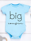 Big Little Cousin Newborn Twin Boy Clothes – Cotton Onesies, Fashionable & Cozy Baby Bodysuit – Skin-friendly Infant Pajamas for Boys and Girls
