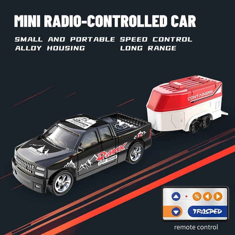 Mini 1/64 Alloy RC Car with 60-Minute Run Time