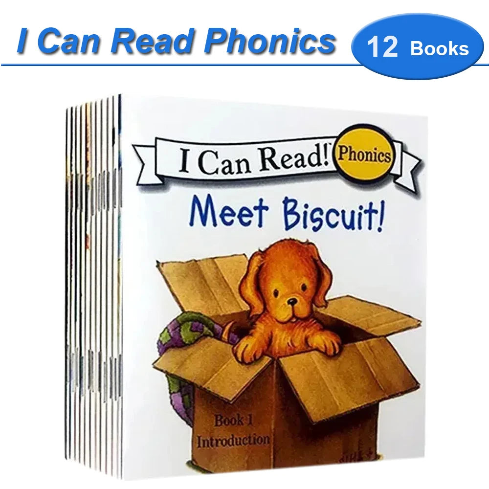 I Can Read Phonics – 12-Book Set, My Very First Picture Books for Kids and Babies Montessori Reading Story Collection