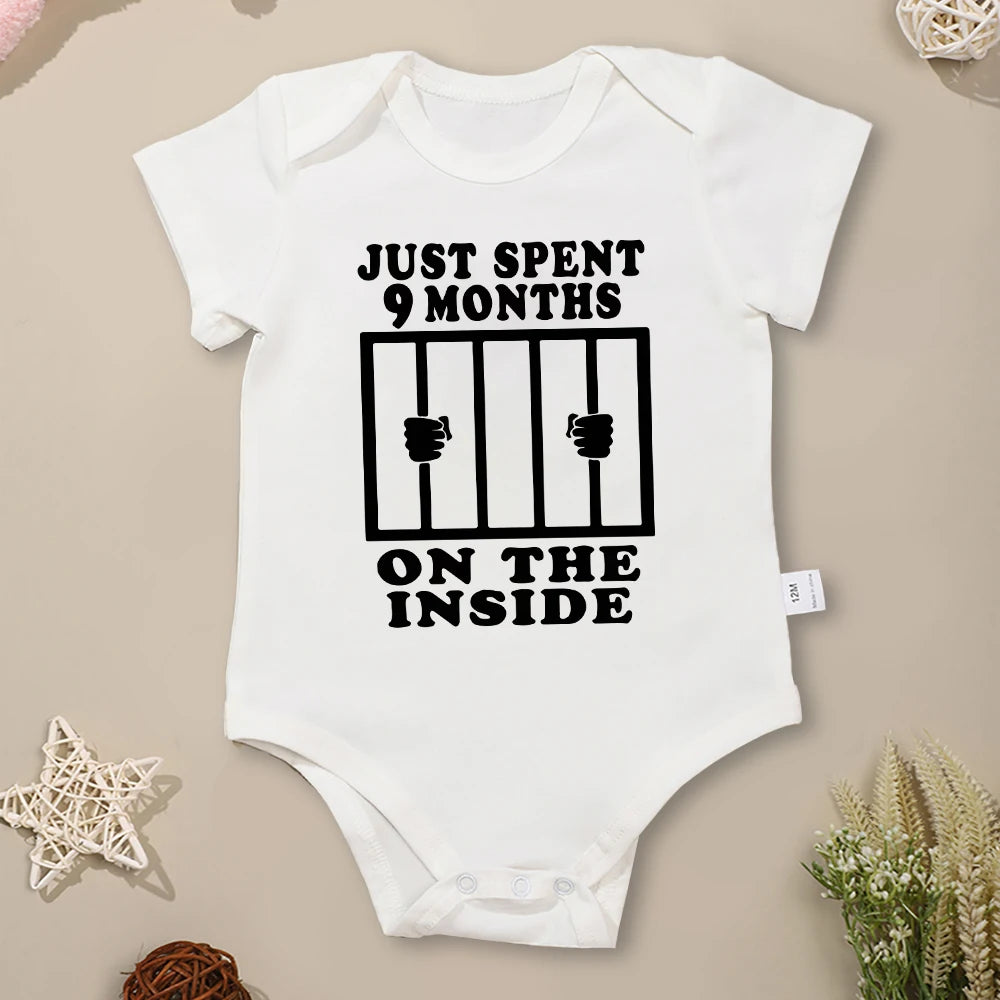 Funny & Creative Newborn Baby Clothes – Cotton Summer Pajamas for Boys & Girls, Loose Short Sleeve Onesie, 0-24 Months Streetwear