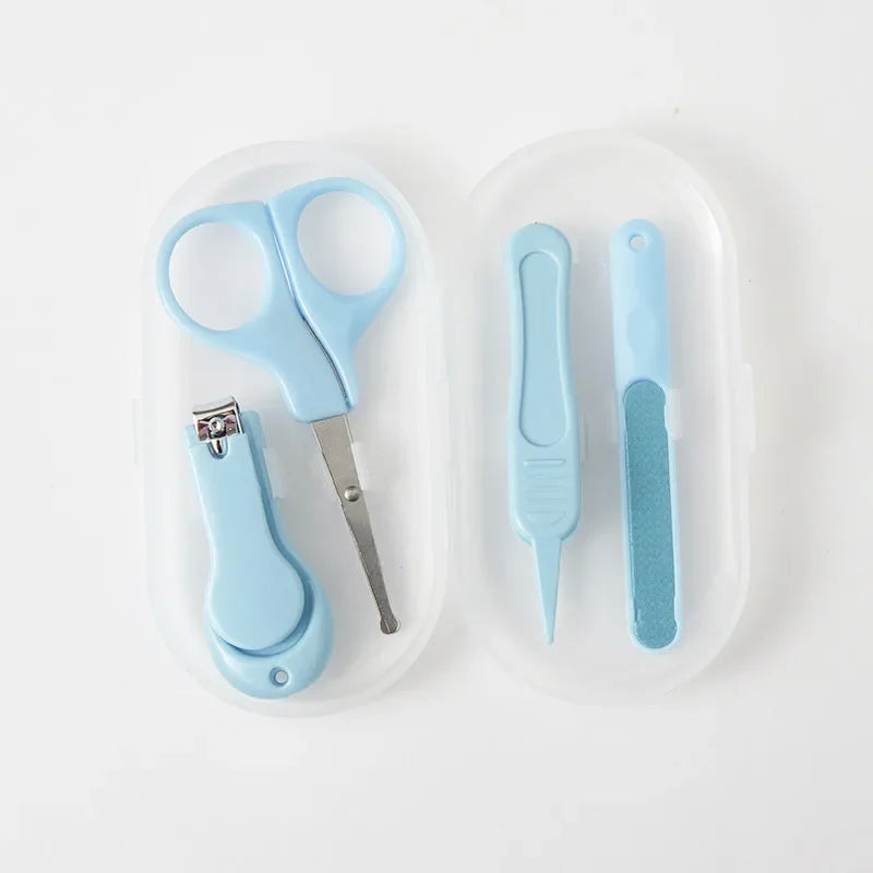 4pcs/set Baby Nail Clipper Set, Children Kids Nail Cutter Scissors, Files Small Nail Trimmer, Baby Nails Care Tools