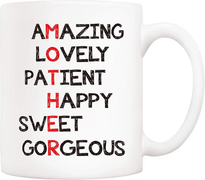 Funny 'Definition of Mother' Coffee Mug for Mom - 11 oz (320 ml) Ceramic Gift from Kids for Mother's Day, Birthday & Christmas