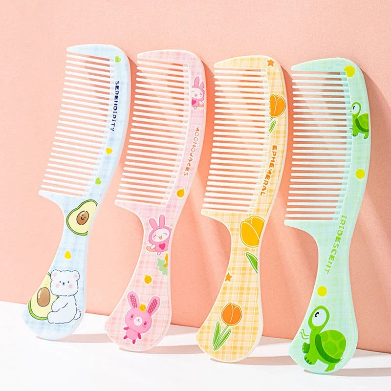 New Portable Untangling Hair Brush - Health Care Tools for Kids - Cute Rabbit & Bear Hairbrush Comb for Girls - Hair Accessories