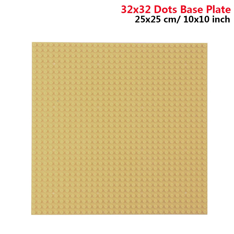 32x32 and 32x16 Dots Classic Building Blocks Base Plates – MOC DIY Small Bricks for City Figures and Kids Toys