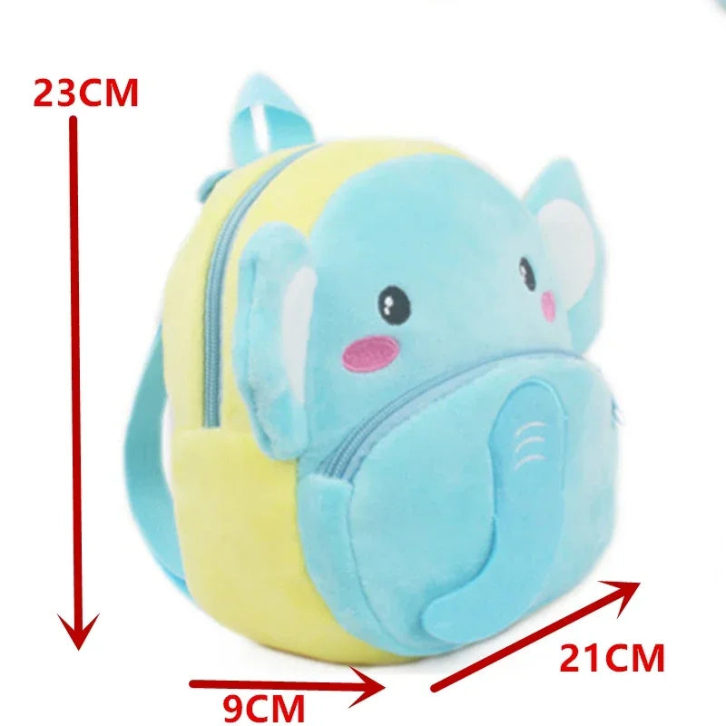 Baby Girls Plush Backpack - Cute 3D Cartoon Animal School Bag for Toddlers 0-4Y - Kidzy Market