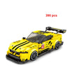 MOC Speed Racing Car Building Blocks Set — Small Studded Sports Car Garage Toy