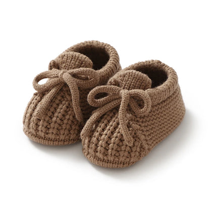 Baby Shoes Knitted Newborn Footwear – 0-18M Warm First Boots for Boys & Girls, Solid Toddler Kid Accessories