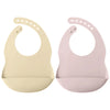2PCS Silicone Baby Bibs for Toddlers – Waterproof, Solid Color, Adjustable Feeding & Burp Cloths for Newborns & Drooling Scarf - Kidzy Market