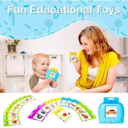 Talking Flash Cards – Early Educational Toy for Preschool Boys and Girls, Interactive Reading Machine Gift