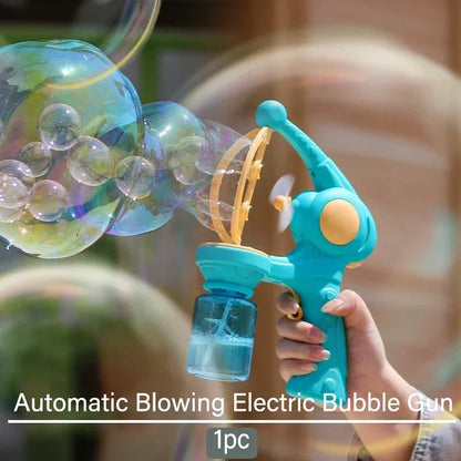 Automatic Rocket Bubble Gun for Kids – Battery-Powered Bubble Machine & Bubble Blower for Outdoor Parties & Gifts (3×AA Not Included)