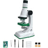 Kids Pocket Microscope Kit — 200x / 600x / 1200x LED Educational STEM Microscope with 10x Hand Loupe for School & Home