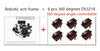 360° 6 DOF Robot Metal Alloy Mechanical Arm Claw Kit MG996R for Arduino, Robotics Educational Kit, PS2 Programmable Toy
