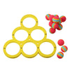 Pool Floating Toss Game with 10 Rainbow Balls – Floating Throwing Ring for Kids & Adults