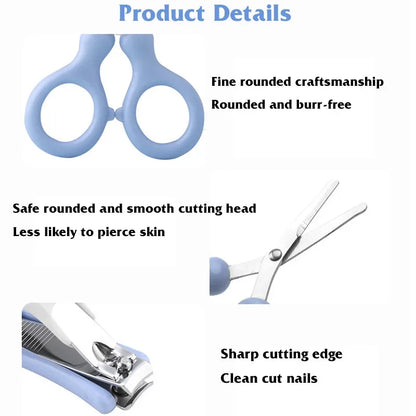 Children's Care Tools Storage Set – Baby Nail Clippers Kit, Scissors, Nail Trimmer for Kids