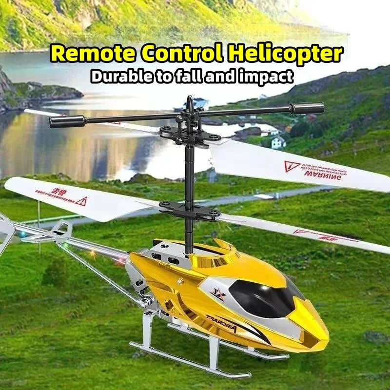 3.5CH RC Helicopter with Lights – Fall Resistant XK913 Remote Control Toy for Kids