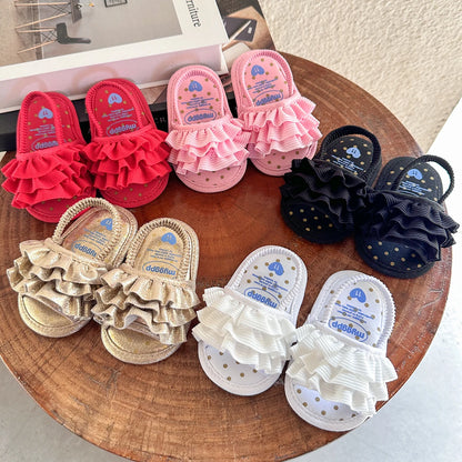Infant Baby Girls Summer Sandals – Newborn Toddler First Walker Crib Dress Shoes