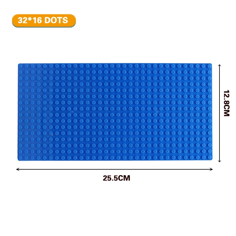 32x32 and 32x16 Dots Classic Base Plates – MOC DIY Plastic Bricks for City Building Blocks Toys