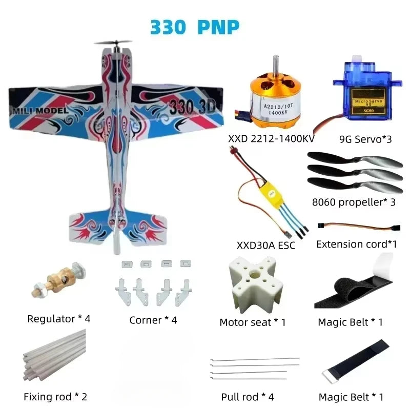 3D Mercury Fixed-Wing Aerobatic Magic Board RC Airplane DIY Kit