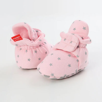 Meckior Baby Socks Shoes Star First Walkers Anti-Slip Booties for Infant Boy & Girl
