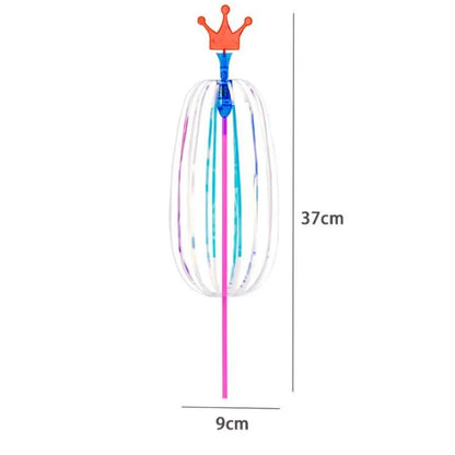 20-Pack LED Bubble Wands - Rainbow Light-Up Magic Stick Toys for Kids Party Favors, Birthdays & Weddings