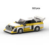 MOC Speed Racing Car Building Blocks Set — Small Studded Sports Car Garage Toy