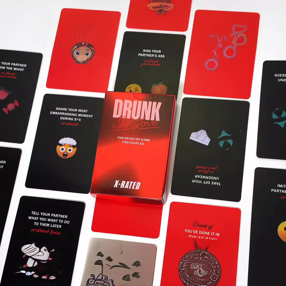 Drunk In Love - Original Couples Drinking Card Game, Fun Date Night & Relationship Game for Adults