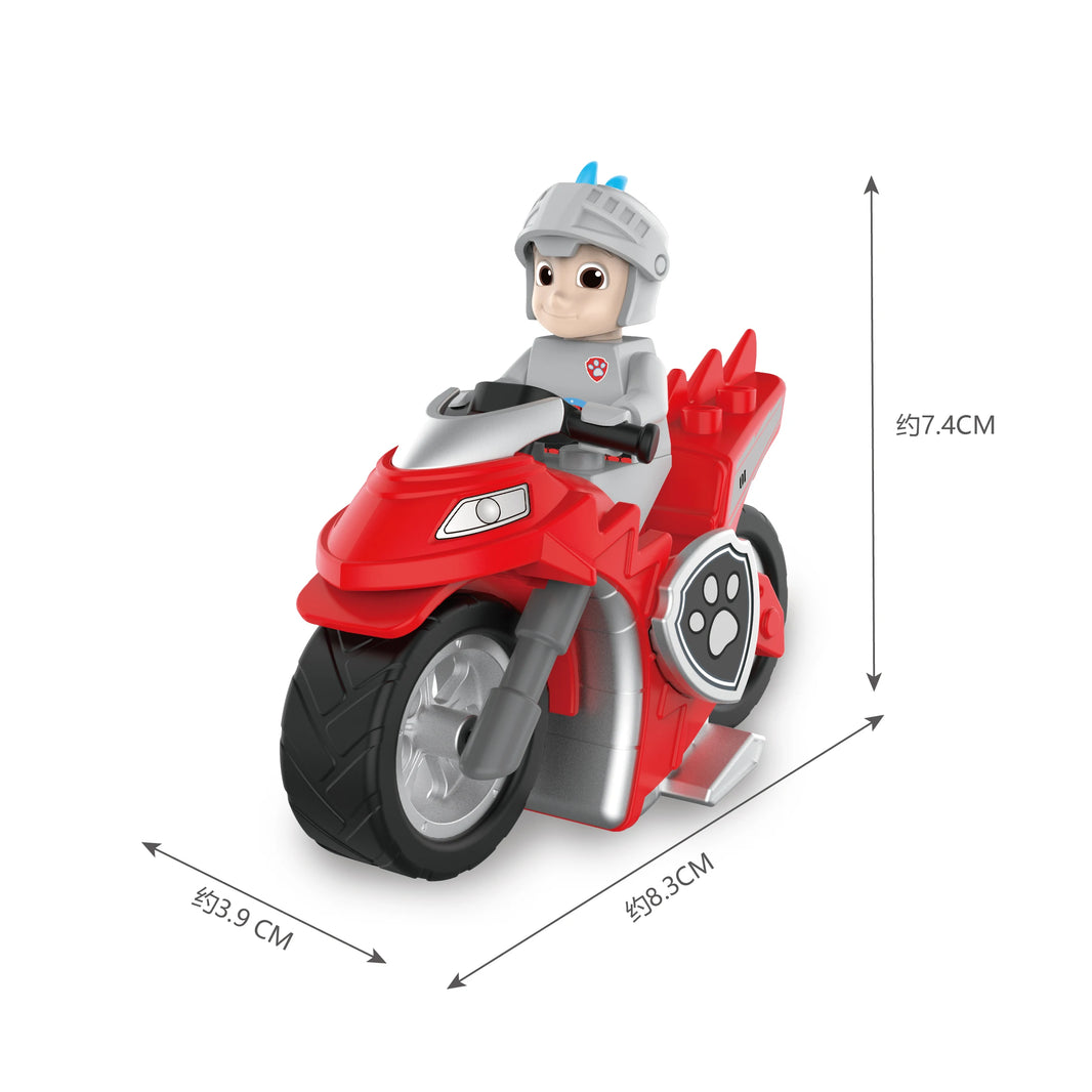 Paw Patrol Vehicle Playset – Chase, Skye, Marshall Pull Back Cars with Ryder Figure Building Blocks Toy