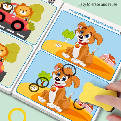 Educational Fault Finding Game Cards Reusable Wiping Paper for Focus and Attention Training