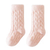 Winter Baby Mid-Tube Socks - Fleece Thick Newborn Socks | Warm, Soft Solid Color Toddler Socks