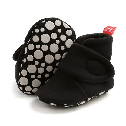 Meckior Baby Shoes Socks Warm Anti-Slip Cotton Comfort Lightweight Crawl First Walkers for Boys & Girls