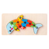 Wooden Educational 3D Building Blocks – Cartoon Animal Puzzle Toy for Babies, Ages 1 to 3 Years
