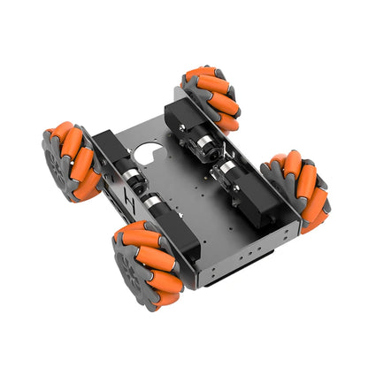 4WD Mecanum Wheel Robot Car Chassis Kit, TT Motor Aluminum Alloy Frame, Smart RC Car Kit for ROS, Programmable DIY Robot Kit