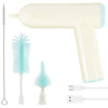 Electric Baby Bottle Brush Cleaner – 360° Rotation, Rechargeable with Nipple & Straw Brush