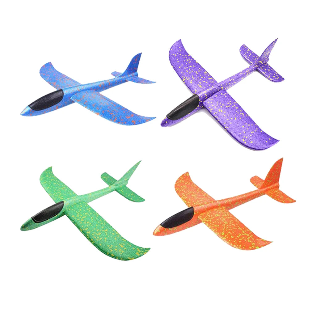 Large Foam Plane Glider 36 cm (14.17 in) and 48 cm (18.9 in) Hand Throw Airplane Outdoor Kids Toy Gift