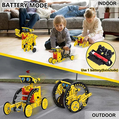 12-in-1 Solar Robot Toy – DIY Science Experiment Building Kit for Kids