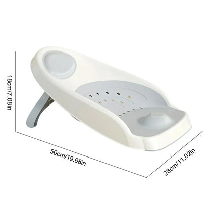 Ergonomic Baby Bath Support Seat – Non-Slip Shower Chair With Drain Holes & Temperature Sensing