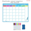 A3 Magnetic Weekly & Monthly Dry Erase Planner (297 x 420 mm, 11.7 x 16.5 in) Spanish French English